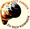 Logo Psychotherapeutin Pfurtscheller-Dachs Schnecke Slogan Zeit finden zu sich kommen